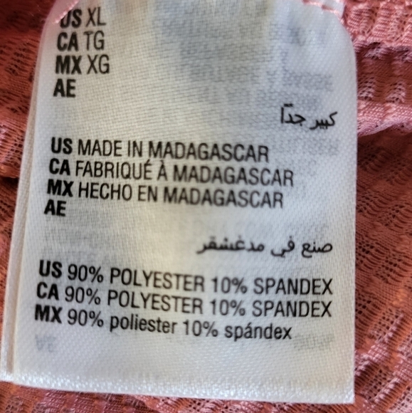 Ideology Waffle Pattern Athletic High Lo Crew Neck Top - Picture 5 of 8